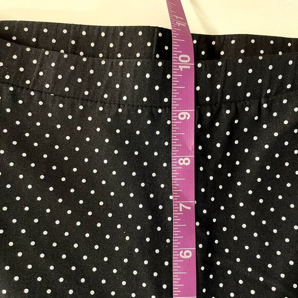 Vintage Black & White Polka Dot Pin Up Ankle Pants Size S EUC - Picture 7 of 12